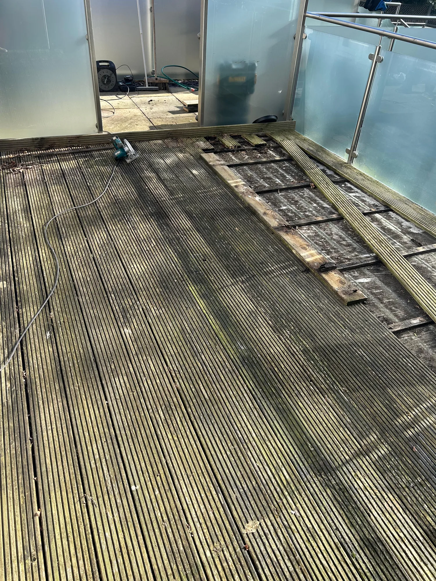 Before: Composite decking replacement in Whetstone N20